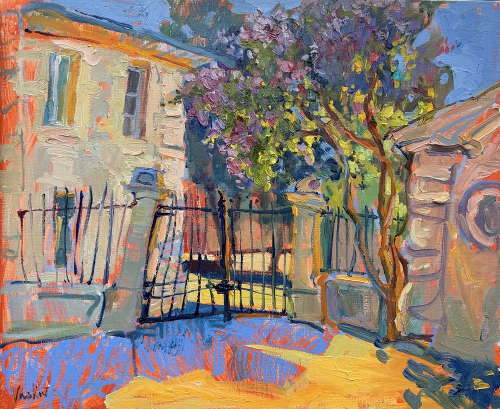 Un après-midi à Andorte - Huile sur Lin, 50 x 61 cm, 2026 - Olena Vaskiv